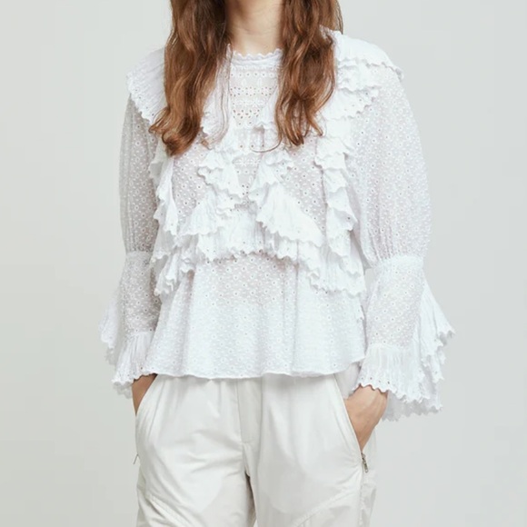 ISABEL MARANT Zim Ruffled Blouse - Picture 8 of 9